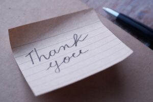 cursive text on a paper