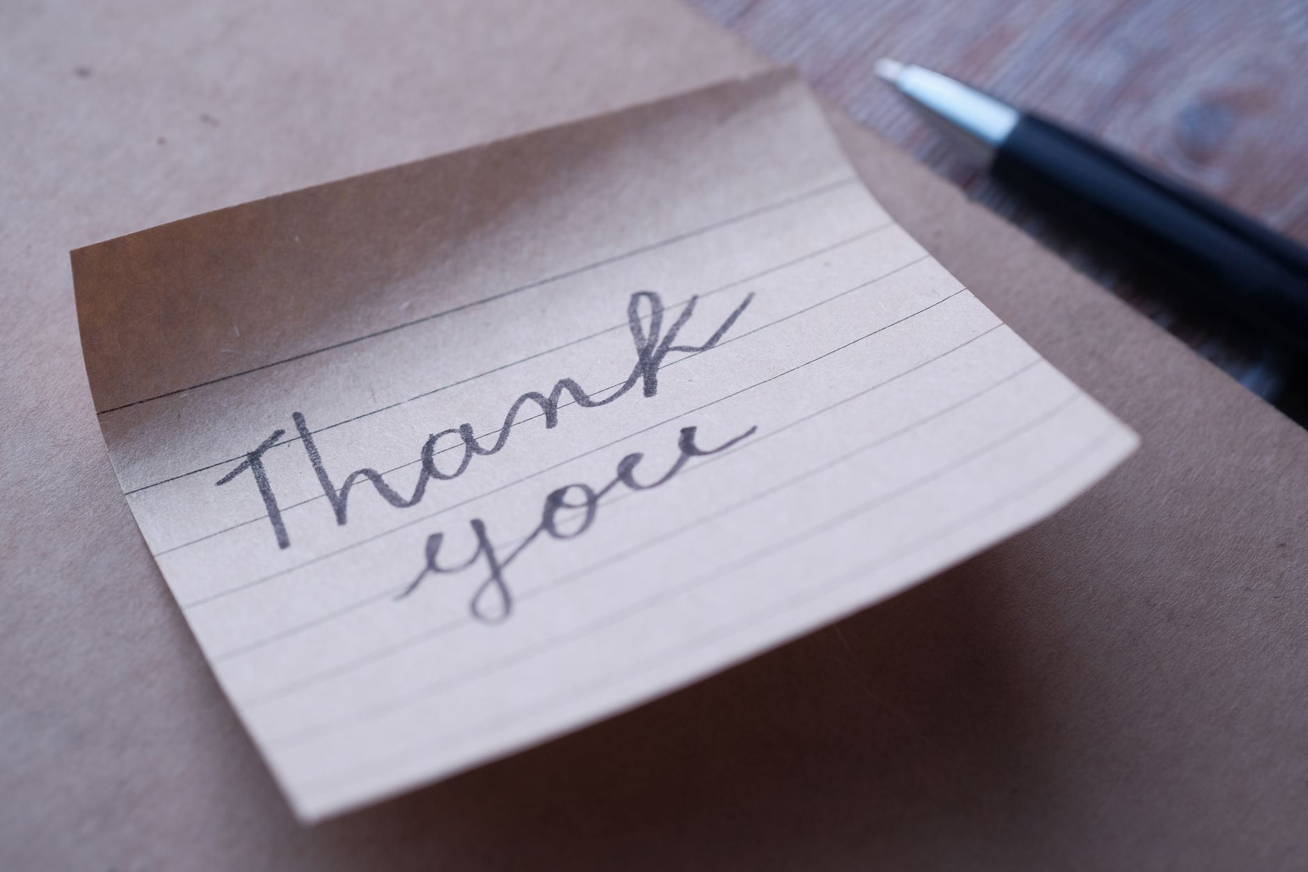 cursive text on a paper