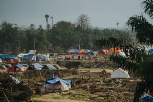 disaster relief camp in aceh indonesia
